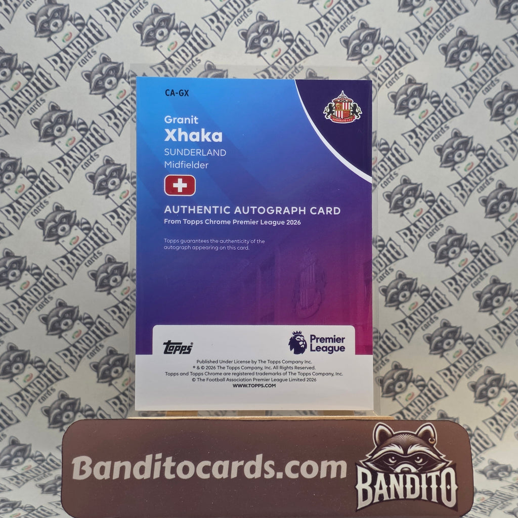 2026 Topps Chrome Premier League Granit Xhaka auto - Sunderland