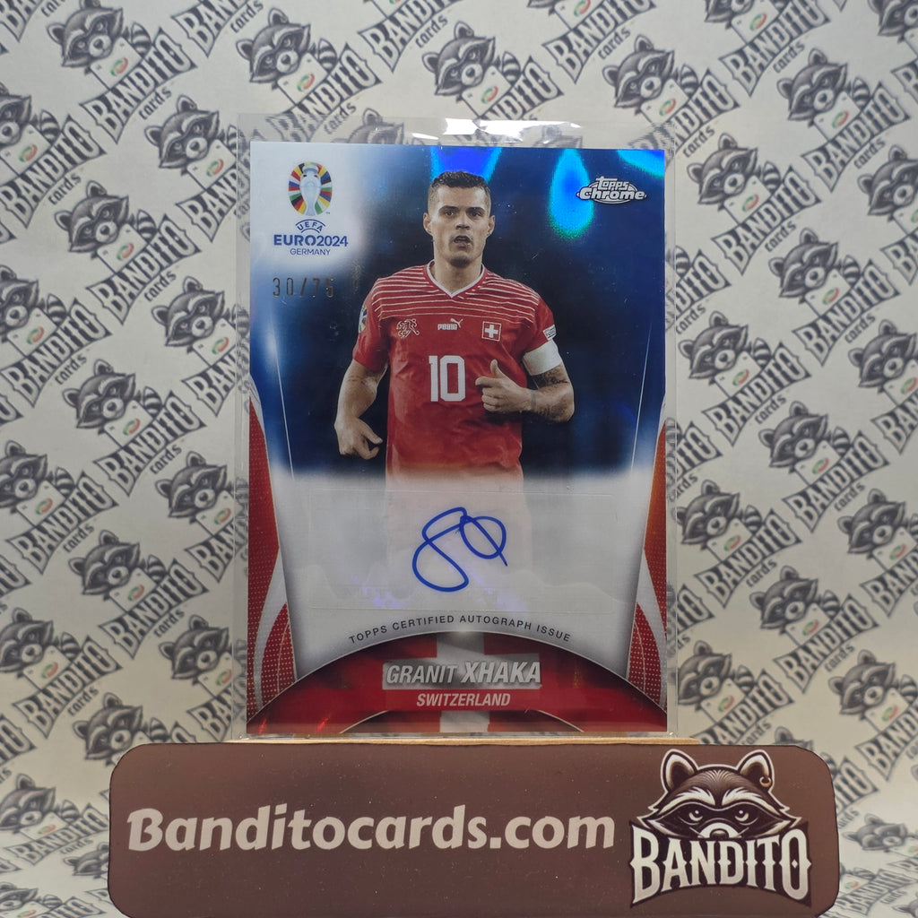 2023-24 Topps Chrome Granit Xhaka auto /75 - Switzerland