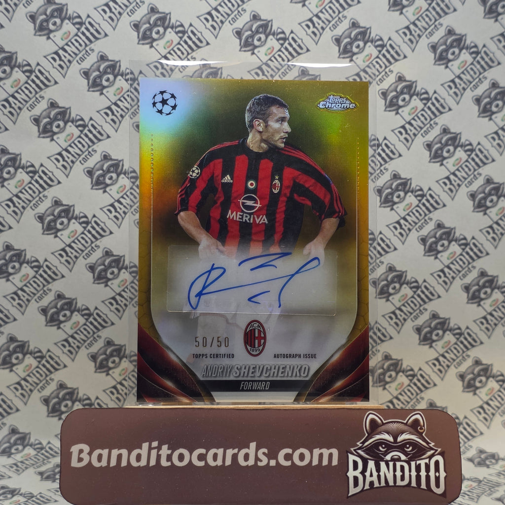 2023-24 Topps Chrome Andriy Shevchenko auto /50 - AC Milan