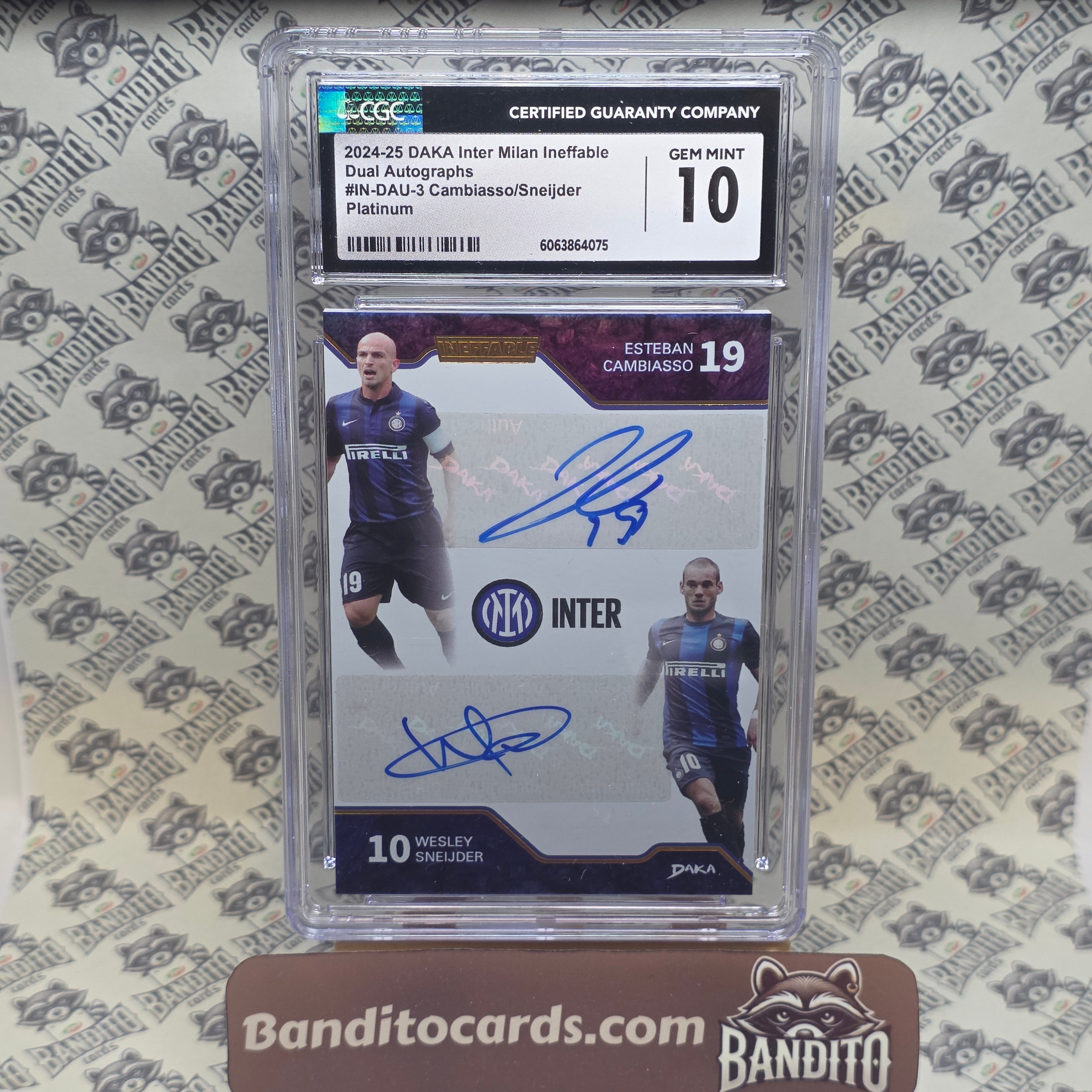2025 Daka Inter Esteban Cambiasso & Wesley Sneijer auto /5 - Inter