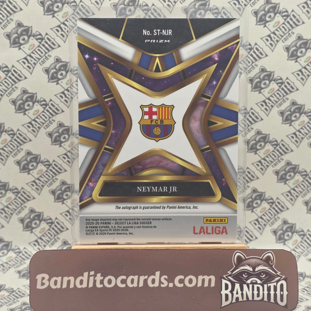 2025-26 Panini Select La Liga Neymar Jr Auto Blue Pulsar - FC Barcelona