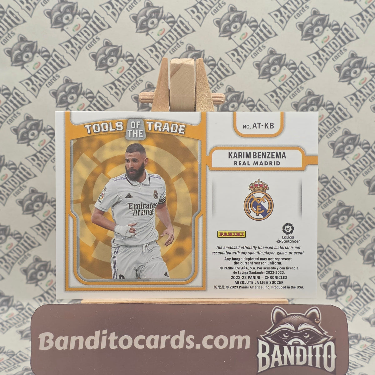 2022-23 Panini Chronicles La Liga Tools of the Trade Karim Benzema 9/49 - Real Madrid