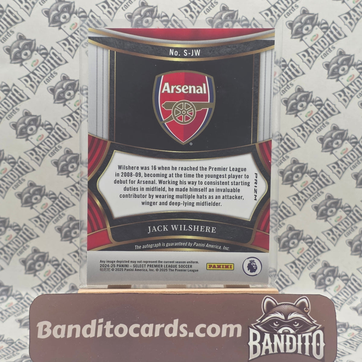 2024-25 Panini Select Jack Wilshere Auto - Arsenal