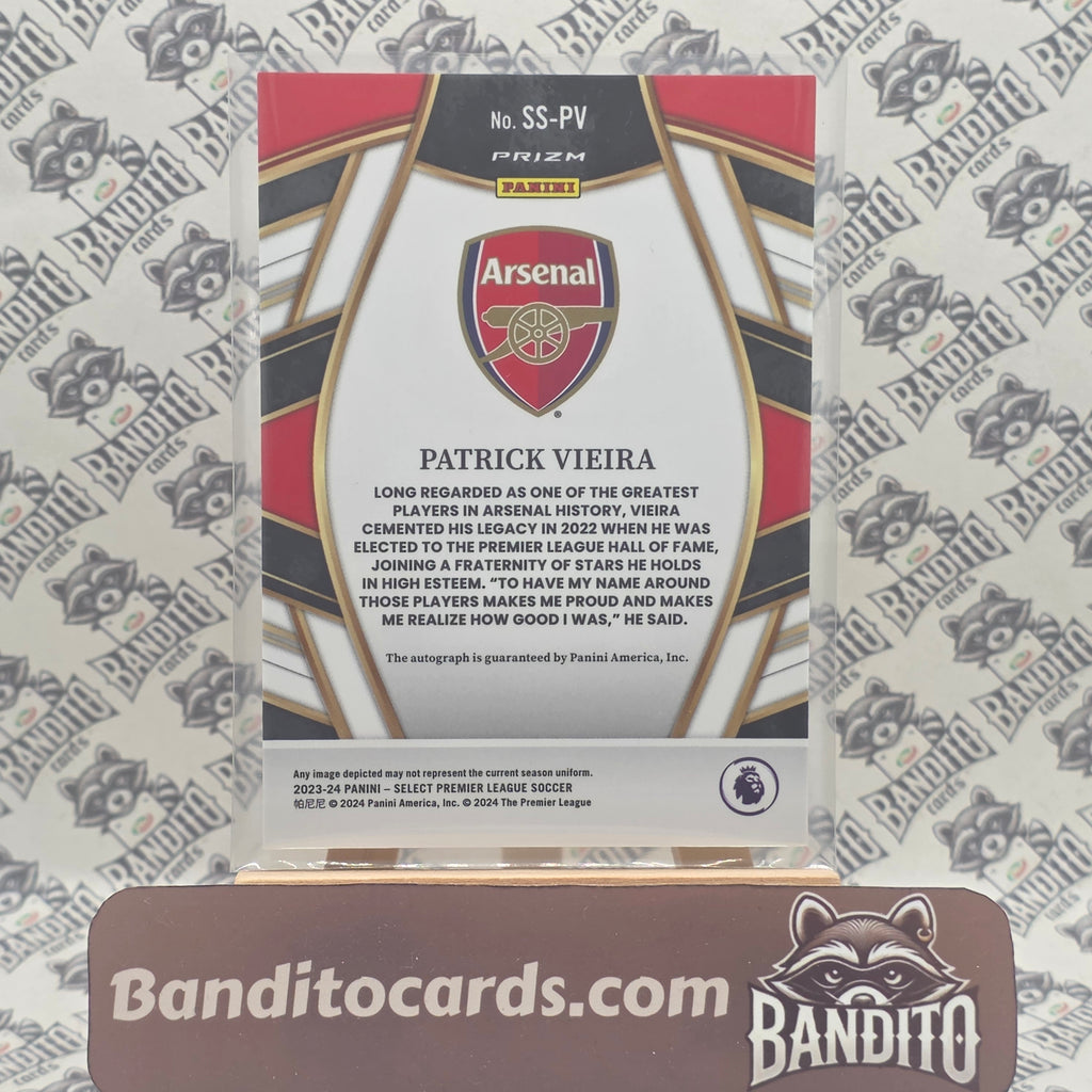 2023-24 Panini Select Patrick Vieira Auto - Arsenal