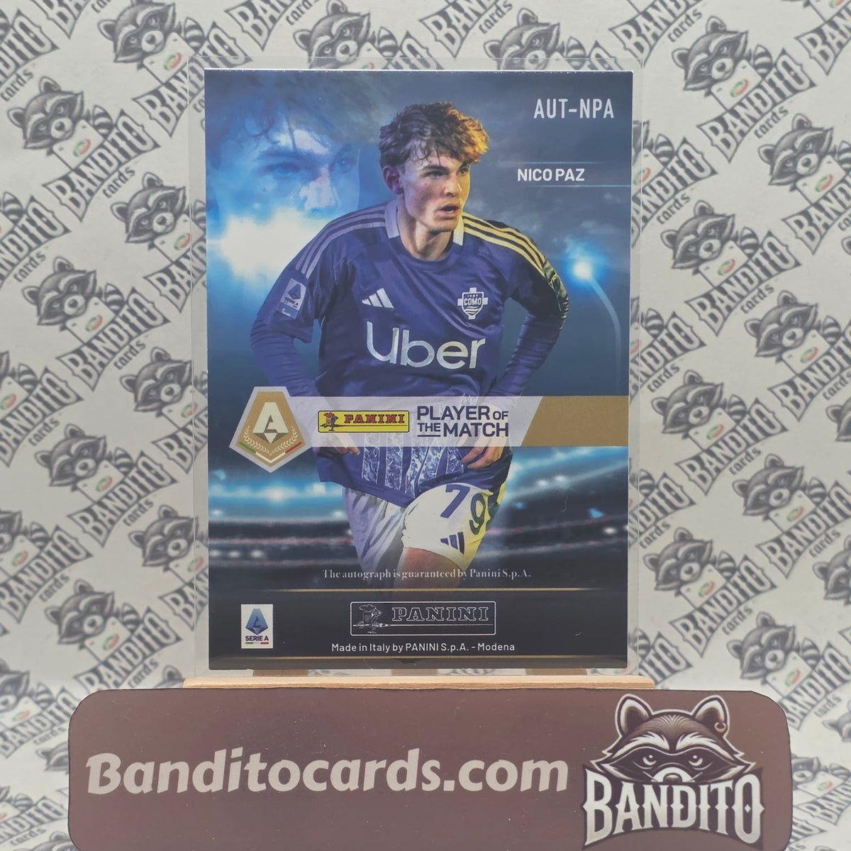 Panini Player of the Match Nico Paz Auto - Como