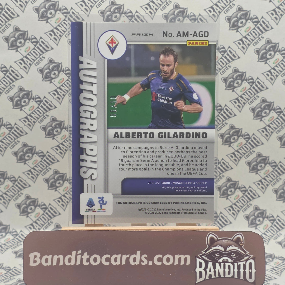 2021-22 Panini Mosaic Serie A Alberto Gilardino auto /10 - Fiorentina