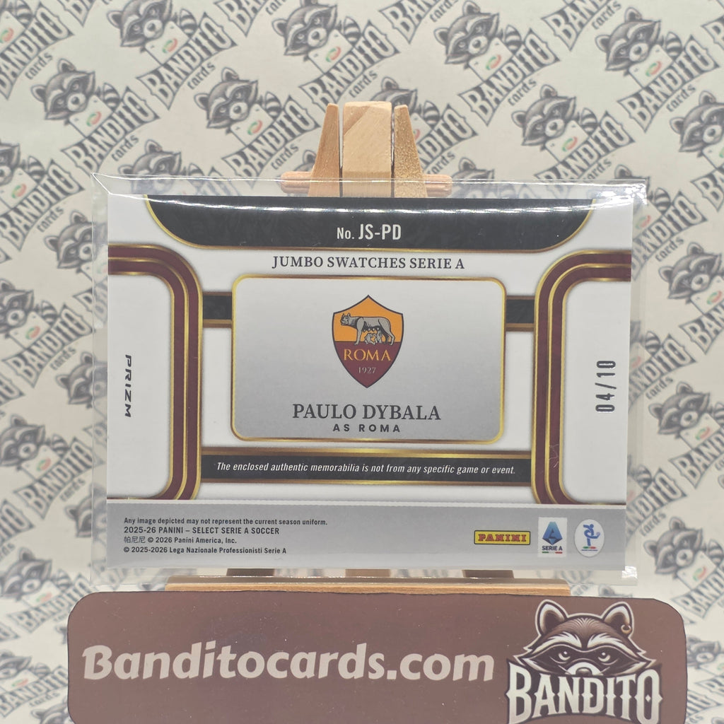 2025-26 Panini Select Serie A Paulo Dybala Patch /10 - AS Roma