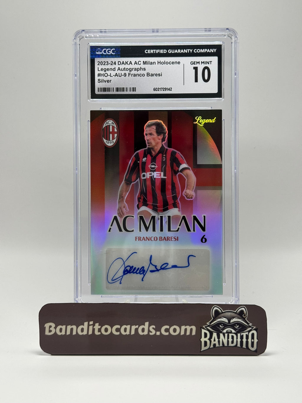 2024 Daka AC Milan Franco Baresi Auto /60 - CGC 10