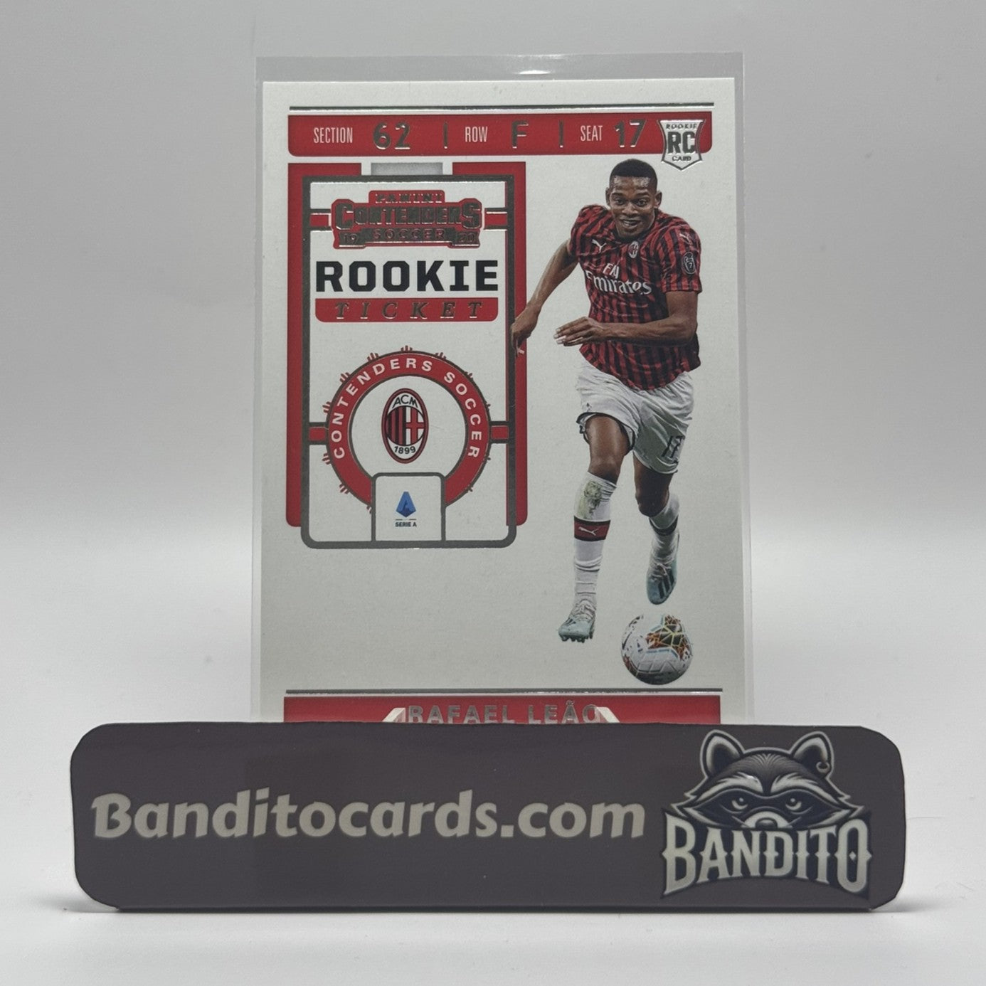 2019-20 Panini Chronicles Rafael Leao RC Rookie Ticket - AC Milan