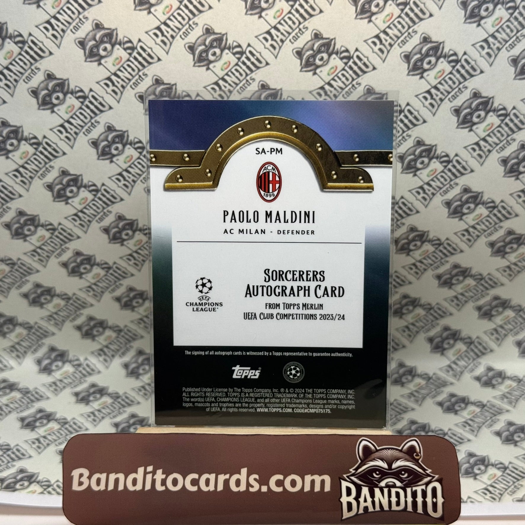 2023-24 Topps Merlin Paolo Maldini auto /25 - AC Milan