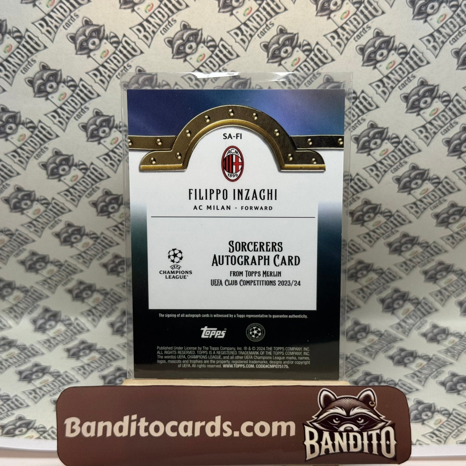 2023-24 Topps Merlin Filippo Inzaghi auto /25 - AC Milan