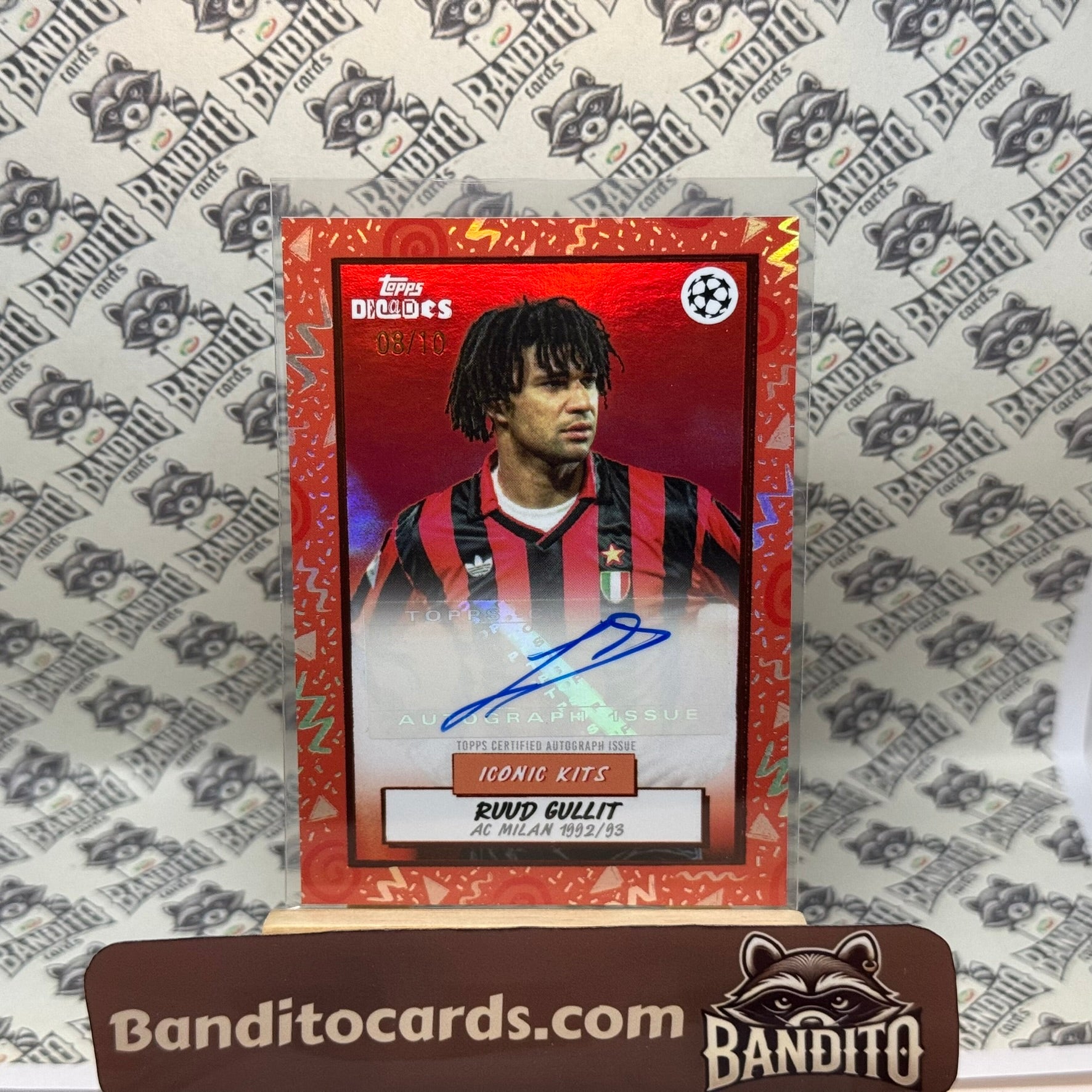 2024 Topps Decades Ruud Gullit auto /10 - AC Milan