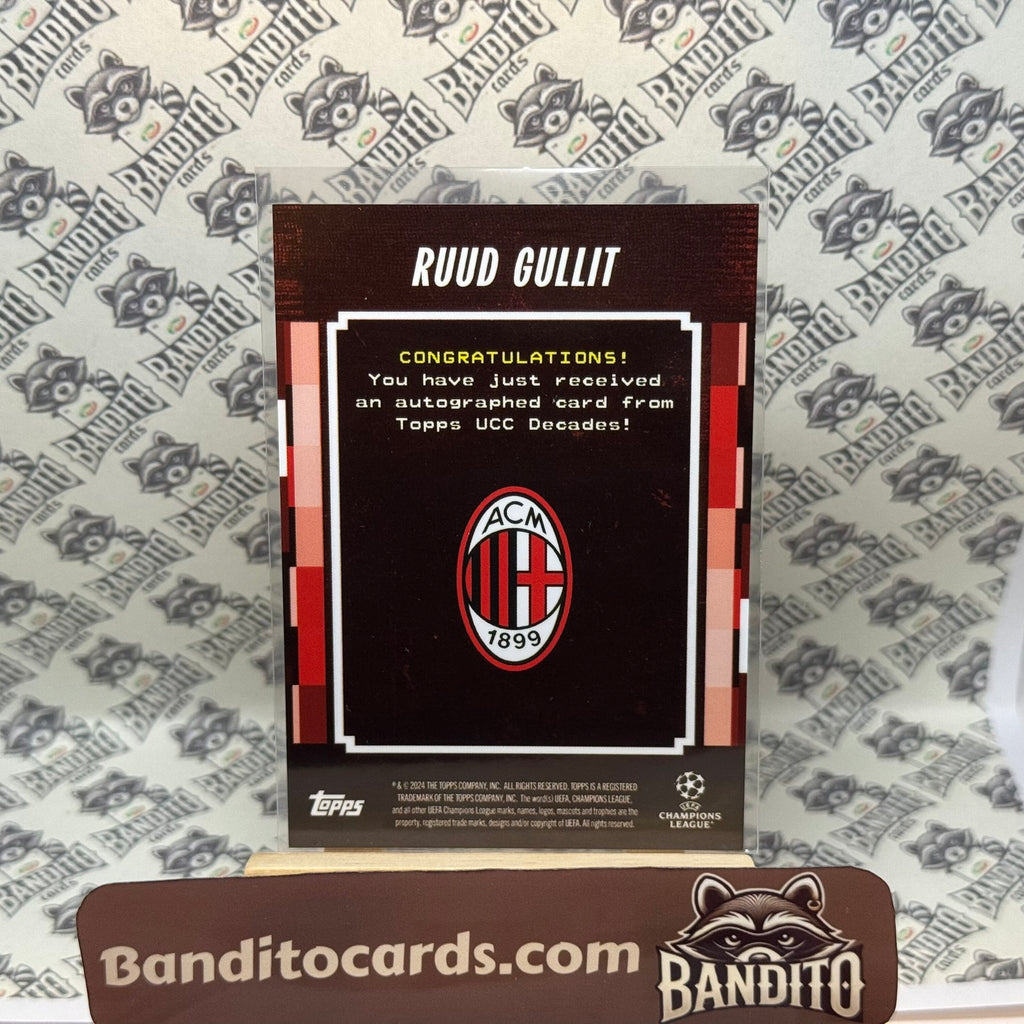 2024 Topps Decades Ruud Gullit auto /10 - AC Milan
