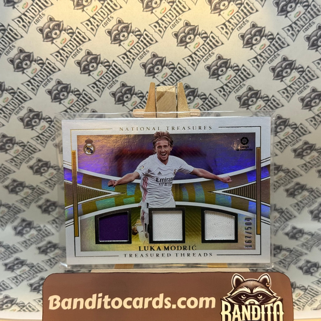2020-21 Panini National Treasures Luka Modric patch /500 - Real Madrid