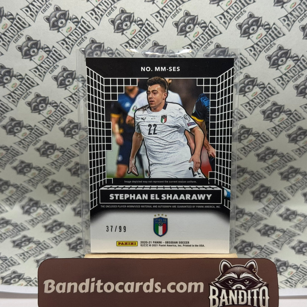2020-21 Panini Obsidian Stephan El Shaarawy patch auto /99 - Italy