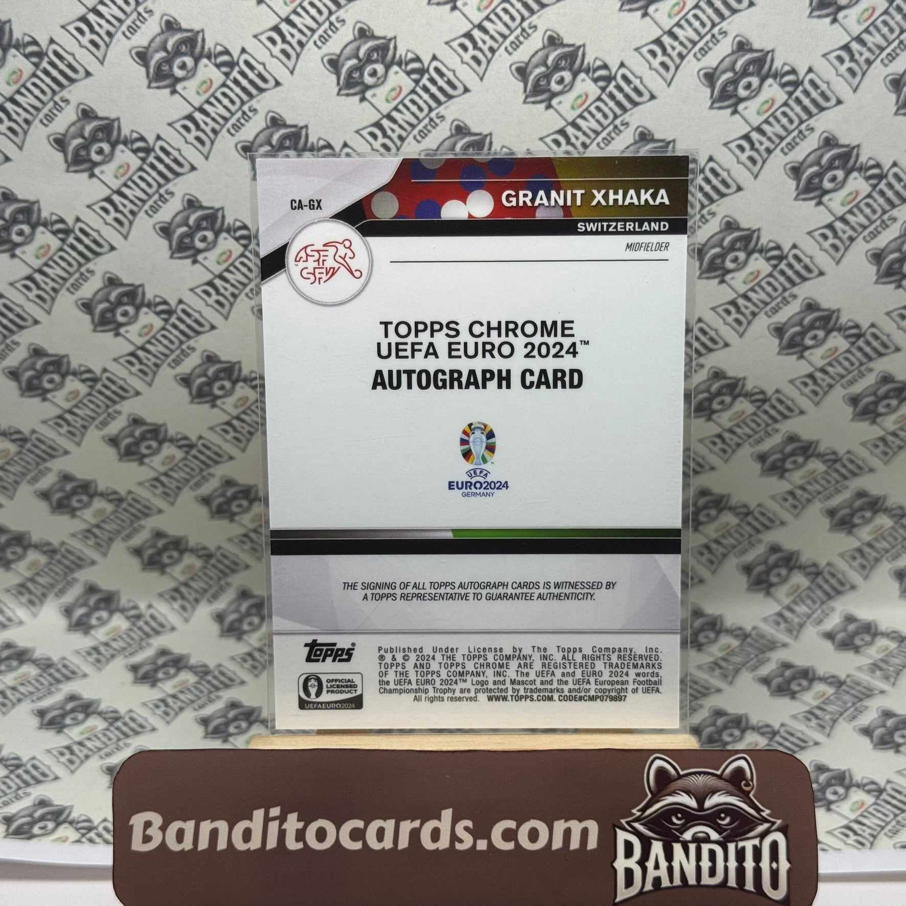 2023-24 Topps Chrome Granit Xhaka auto - Switzerland