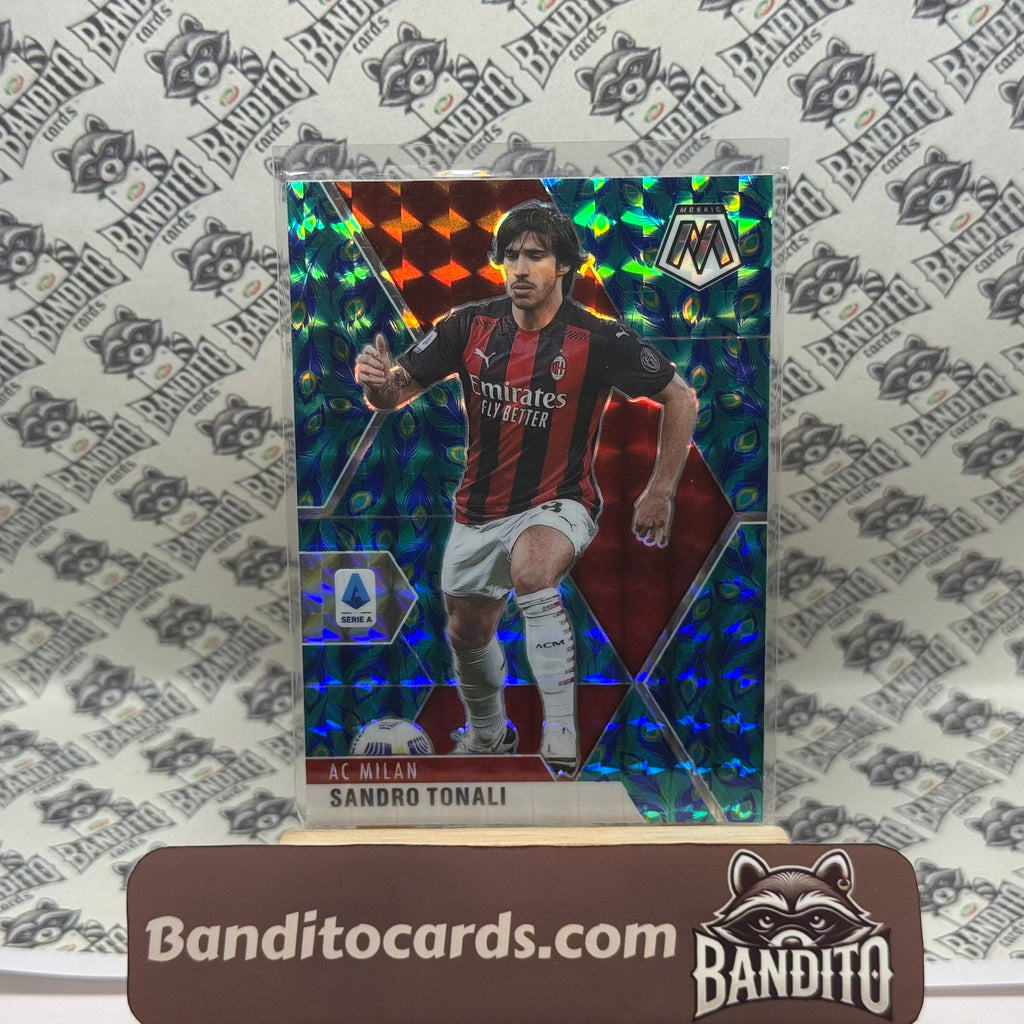 2020-21 Panini Mosaic Sandro Tonali Peacock - AC Milan