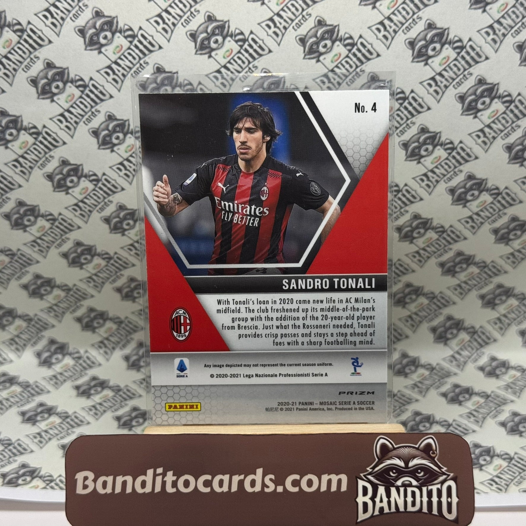 2020-21 Panini Mosaic Sandro Tonali Peacock - AC Milan