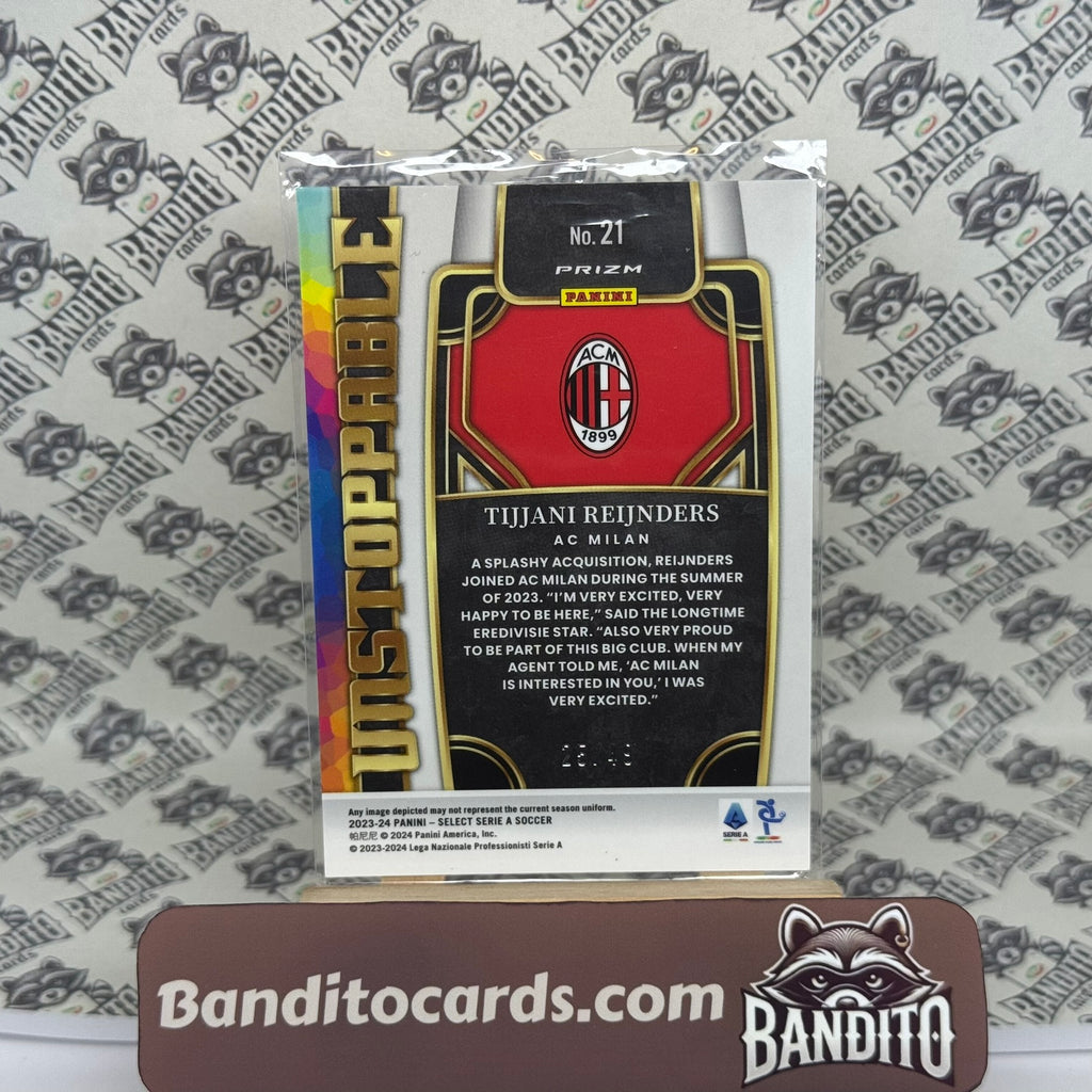 2023-24 Panini Select Serie A Tijjani Reijnders RC /49 SP - AC Milan