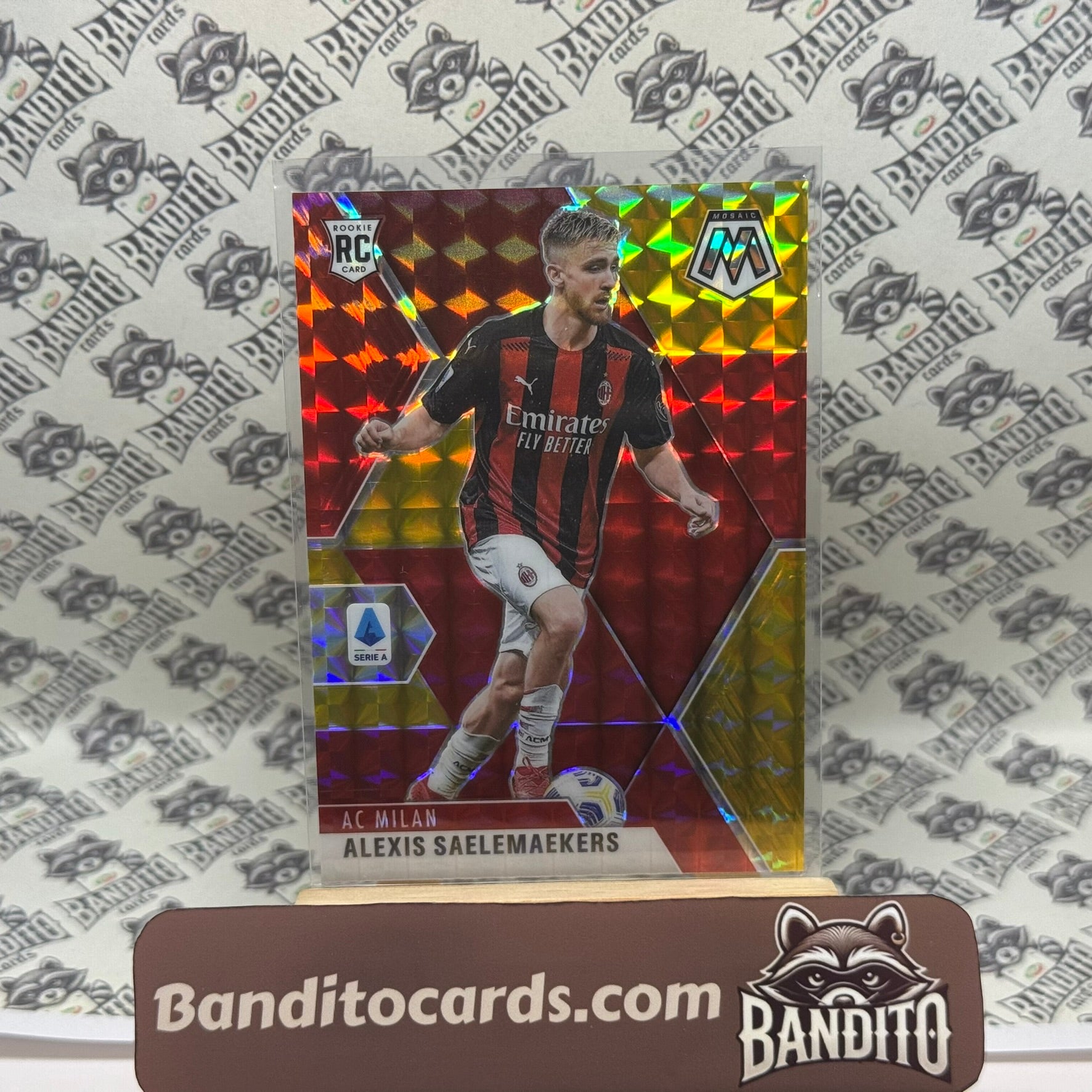 2020-21 Panini Mosaic Serie A Alexis Saelemaekers RC /88 - AC Milan