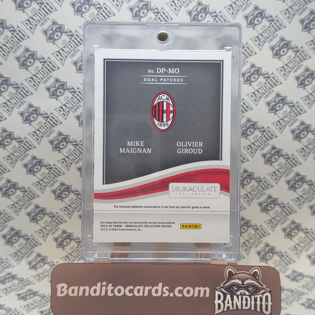 2023-24 Panini Immaculate Giroud Maignan Dual Patch /30 - AC Milan