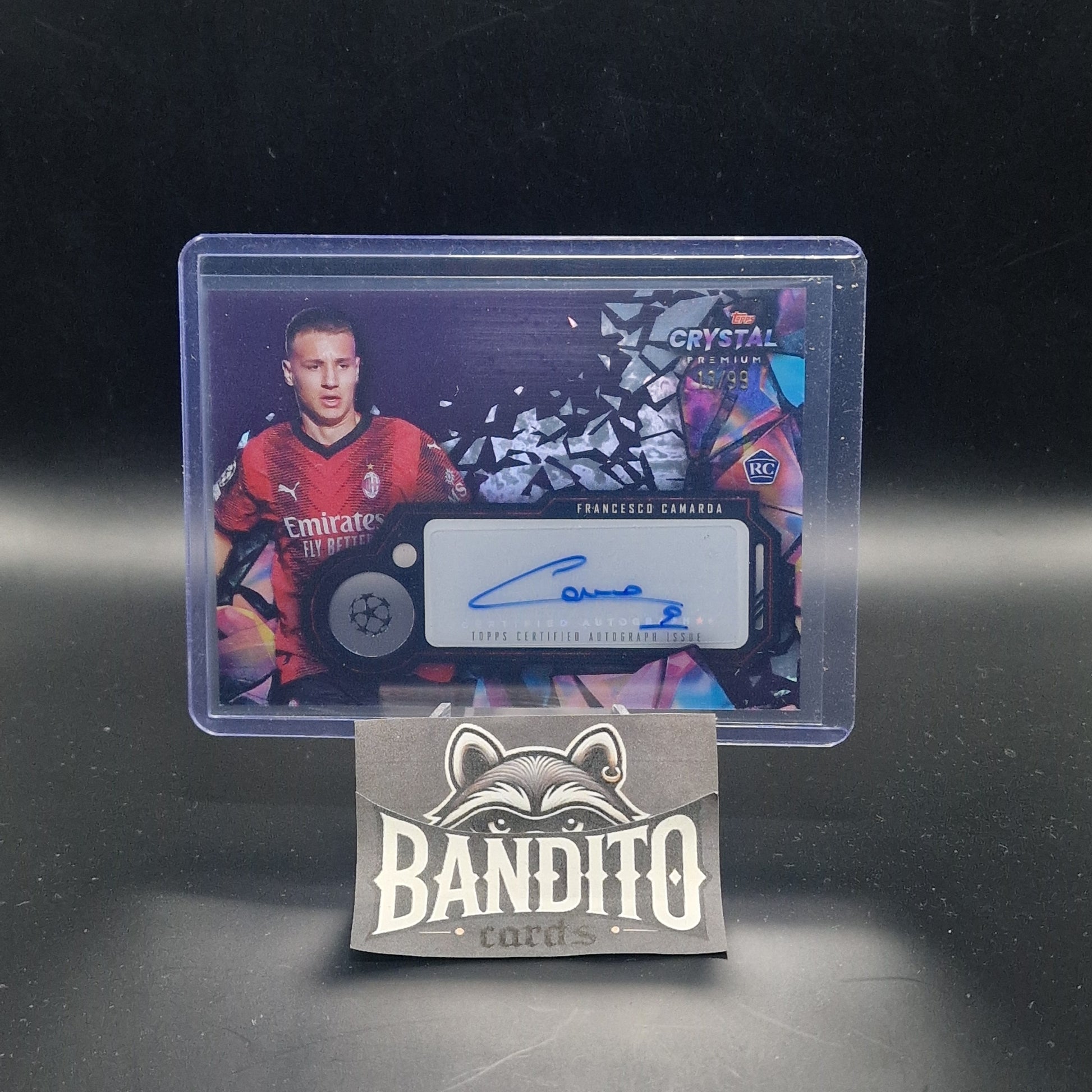 2023-24 Topps Crystal Francesco Camarda auto /99 - AC Milan - Banditocards