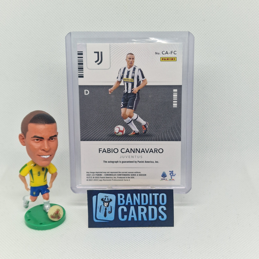 2021-22 Panini Chronicles Contenders Fabio Cannavaro auto /500 - Juventus - Banditocards