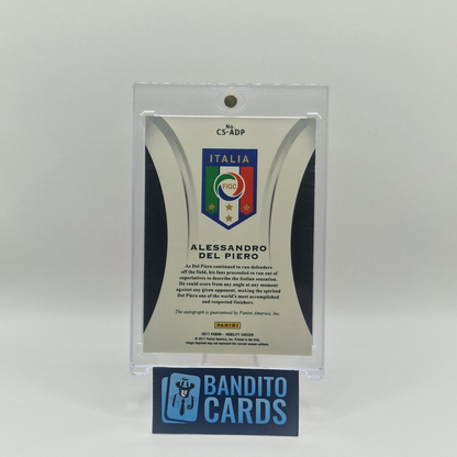 2017 Panini Nobility Alessandro Del Piero auto on card - Italy - Banditocards