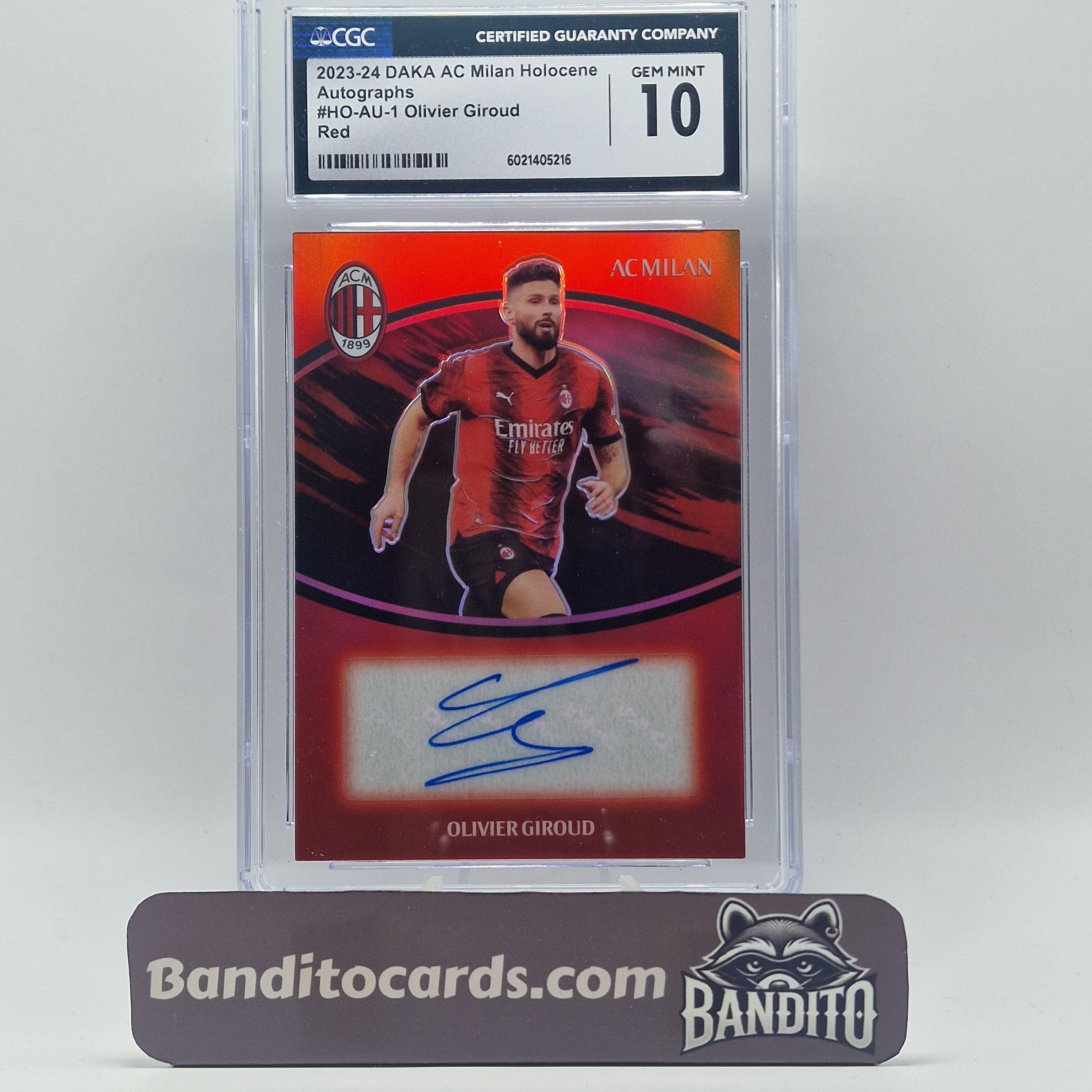 2024 Daka AC Milan Olivier Giroud auto /35 - CGC 10