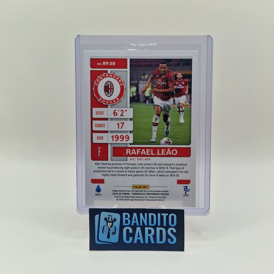 2019-20 Panini Chronicles Rafael Leao RC Rookie Ticket - AC Milan