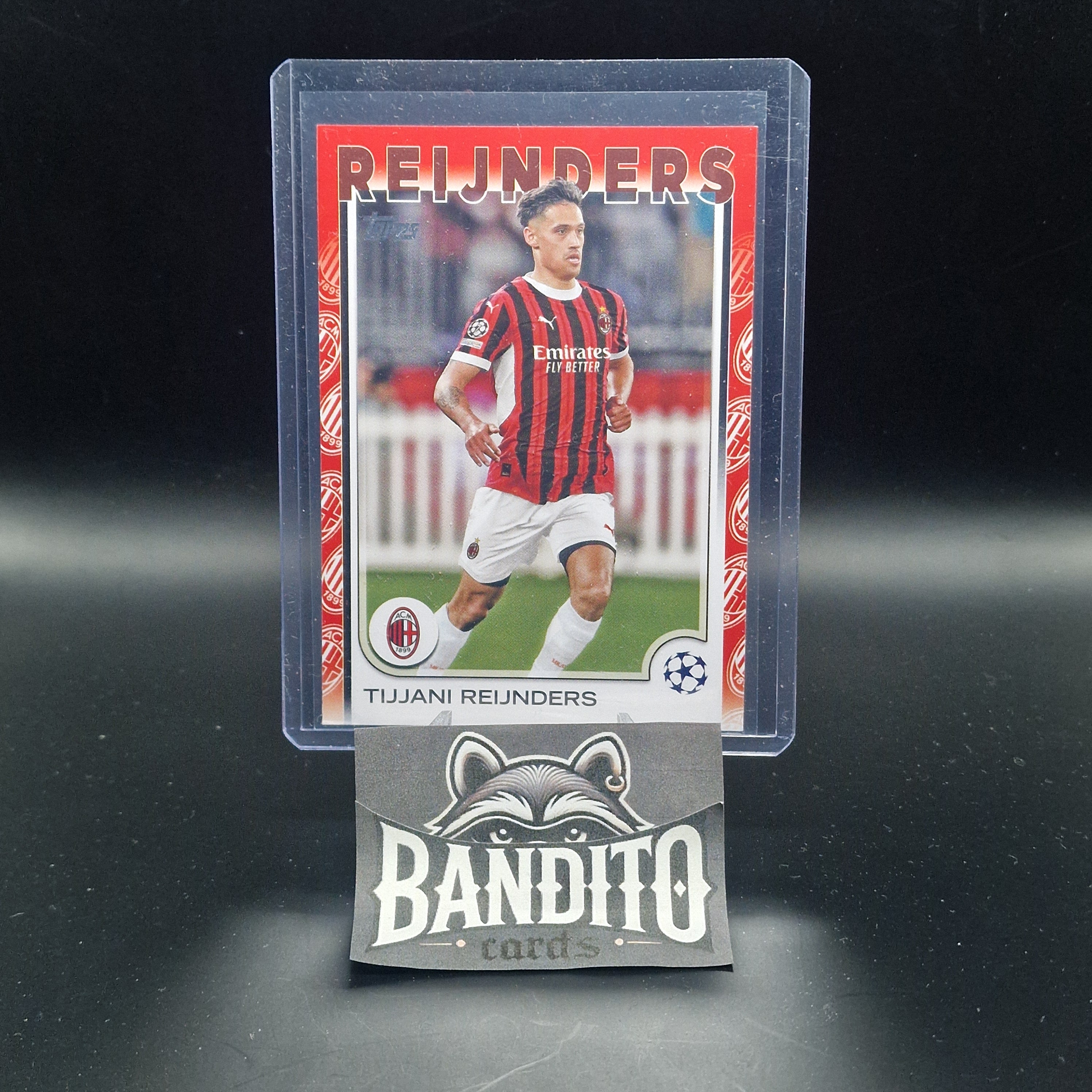 2024-25 Topps UCC Flagship Tijjani Reijnders Logo Border - AC Milan